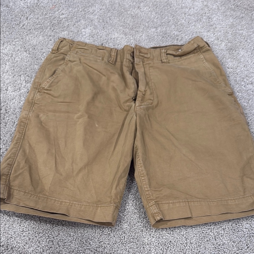 American Eagle Outfitters Tan Flat Front Shorts